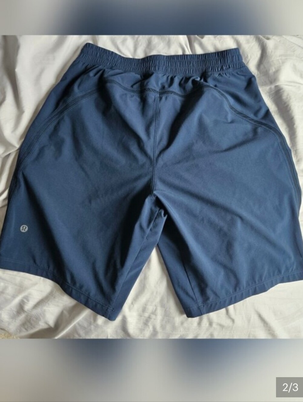 lululemon athletica Men's Navy Athletic Shorts View 2